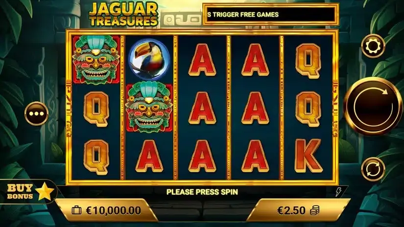 Jaguar Treasures slot screenshot 1