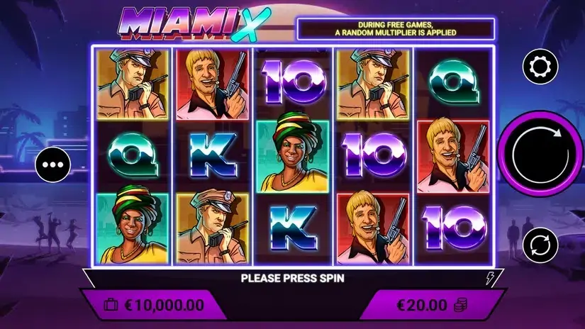 MiamiX slot screenshot 1