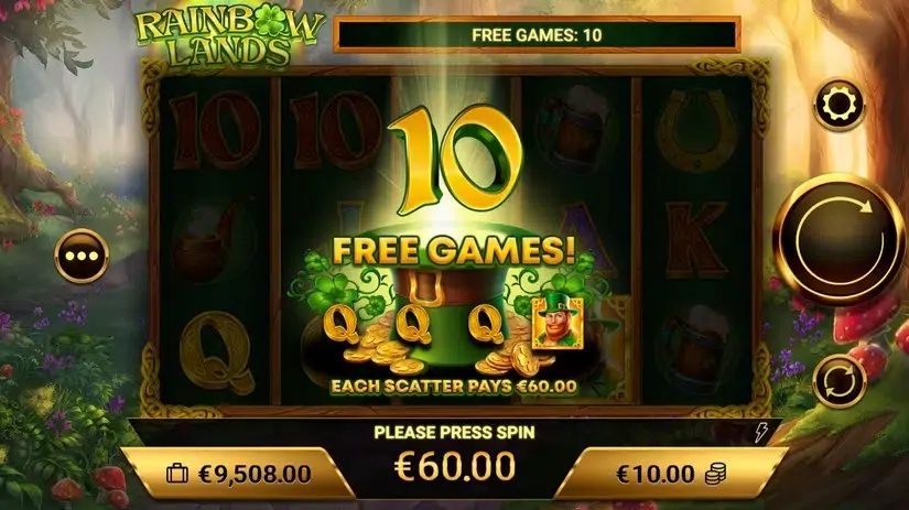 Rainbow Lands slot screenshot 3