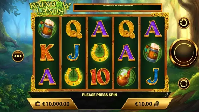 Rainbow Lands slot screenshot 1