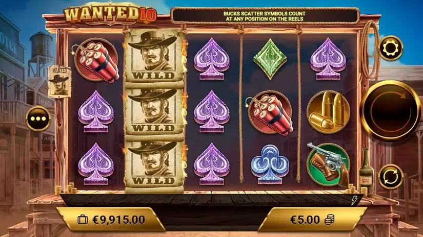 Wanted 10 slot screenshot 3