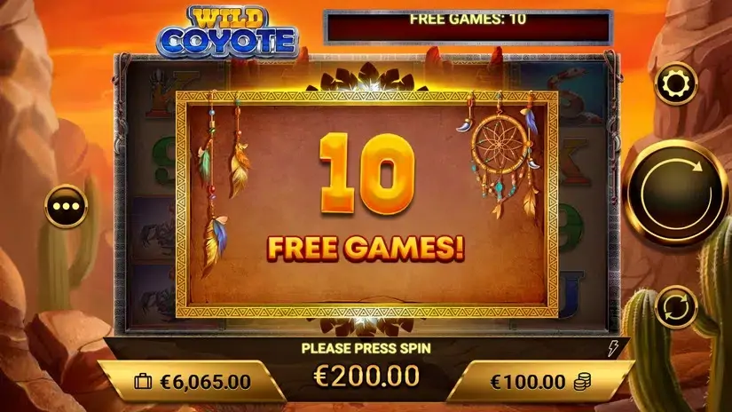 Wild Coyote slot screenshot 3