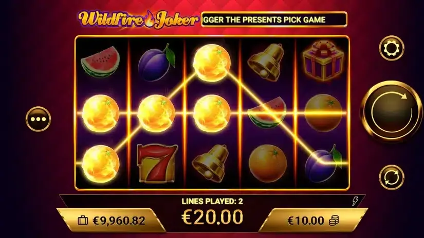 Wildfire Joker slot screenshot 2