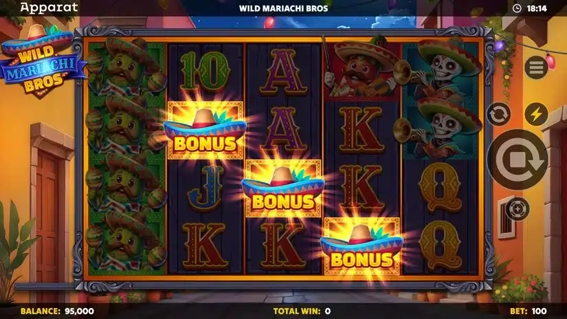 Wild Mariachi Bros slot screenshot 2