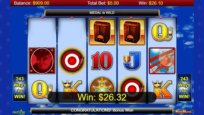 Red Baron slot screenshot 4