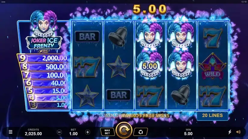Joker Ice Frenzy Epic Strike slot screenshot 4