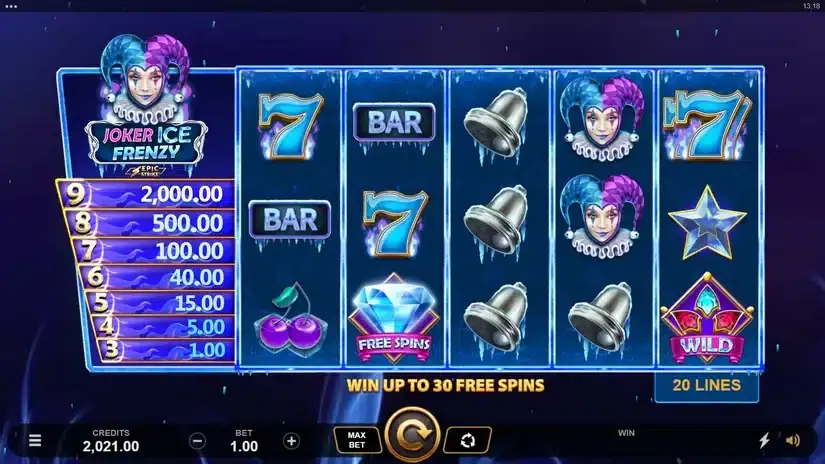Joker Ice Frenzy Epic Strike slot screenshot 1