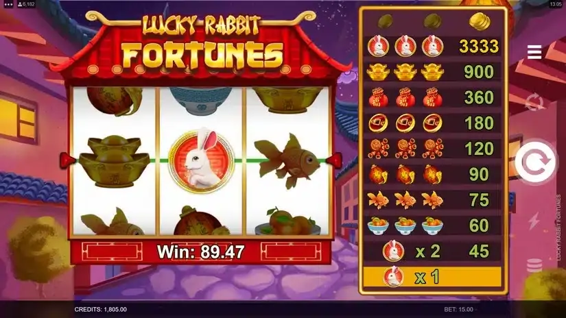 Lucky Rabbit Fortunes slot screenshot 3