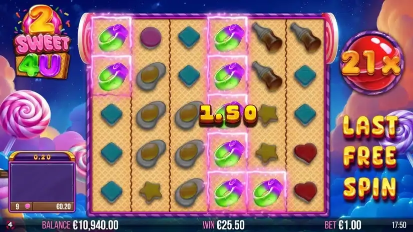 2 Sweet 4 U slot screenshot 6