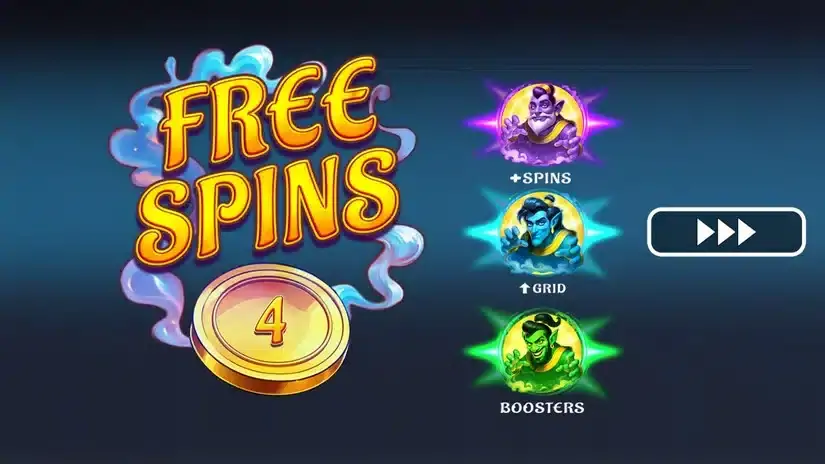 3 Power Genies slot screenshot 3