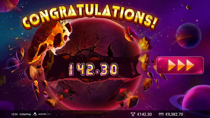 CritterPop slot screenshot 