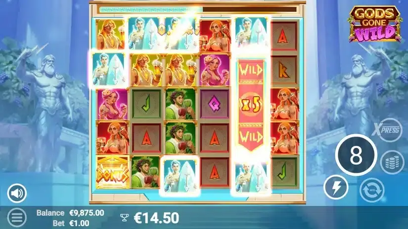 Gods Gone Wild slot screenshot 6