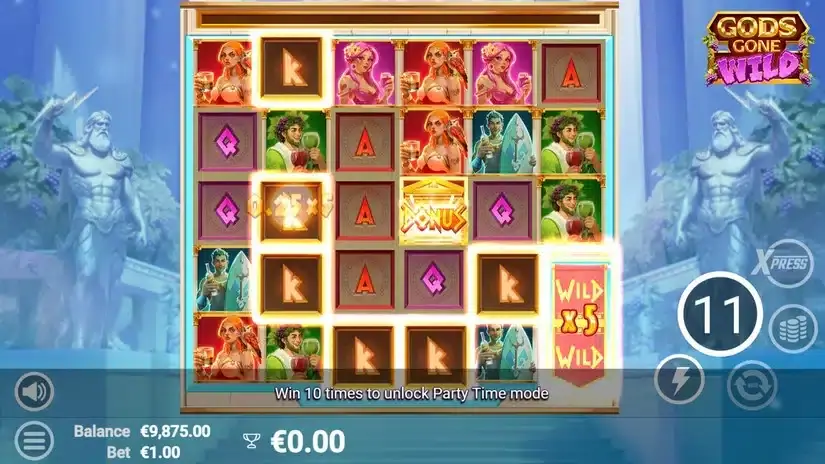 Gods Gone Wild slot screenshot 4