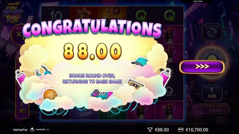 HipHopPop slot screenshot 4