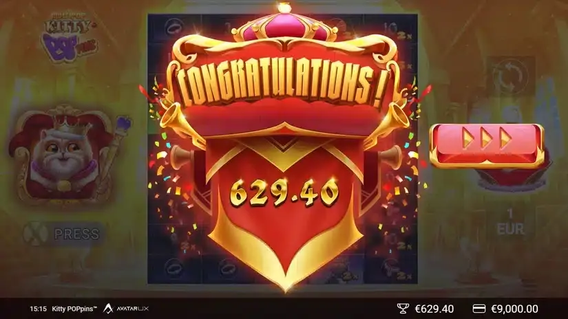 Kitty POPpins slot screenshot 