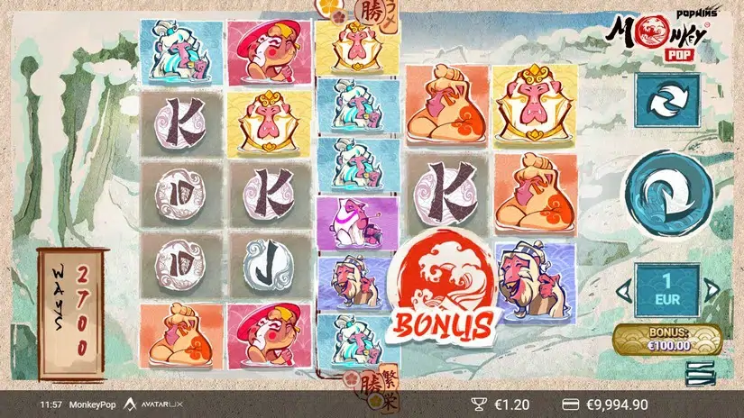 MonkeyPop slot screenshot 3