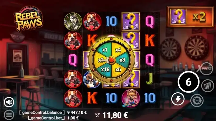 Rebel Paws slot screenshot 6