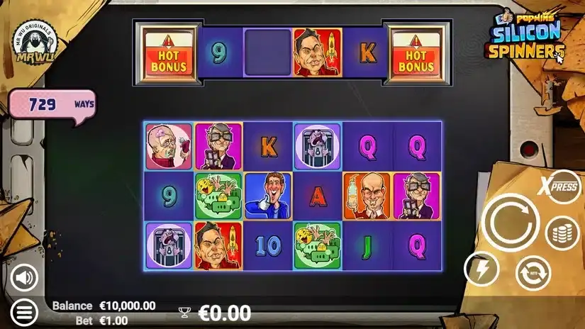 Silicon Spinners slot screenshot 