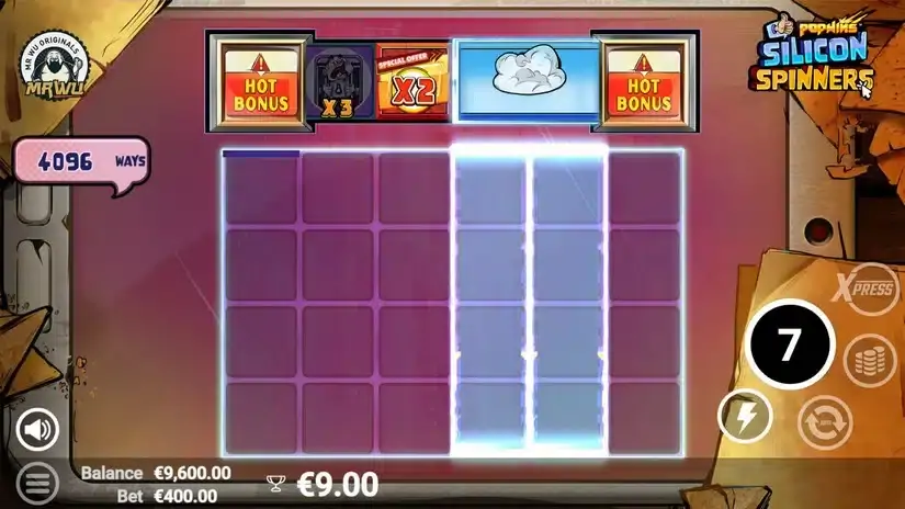 Silicon Spinners slot screenshot 3