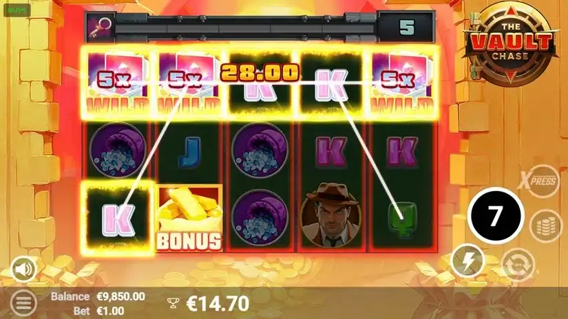 The Vault Chase slot screenshot 4