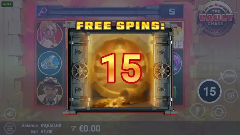 The Vault Chase slot screenshot 2
