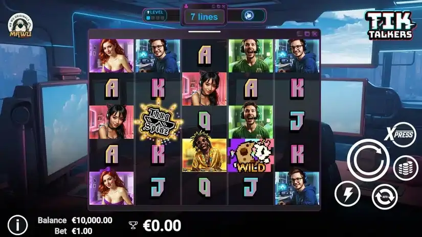 Tik Talkers slot screenshot 1