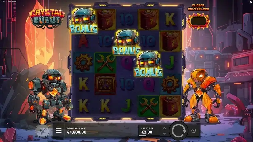 Crystal Robot slot screenshot 2