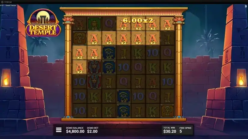 Desert Temple slot screenshot 5