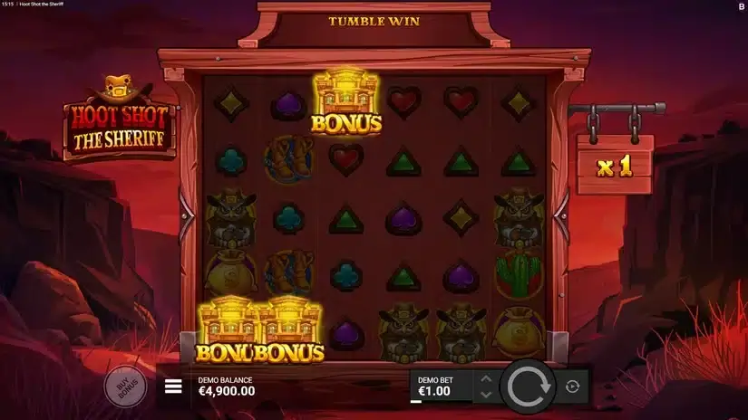 Hoot Shot The Sheriff slot screenshot 2