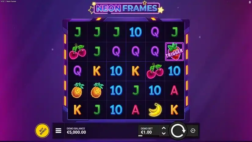Neon Frames slot screenshot