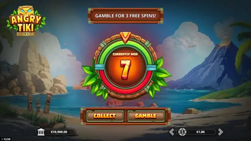 Angry Tiki DoubleMax slot screenshot 2
