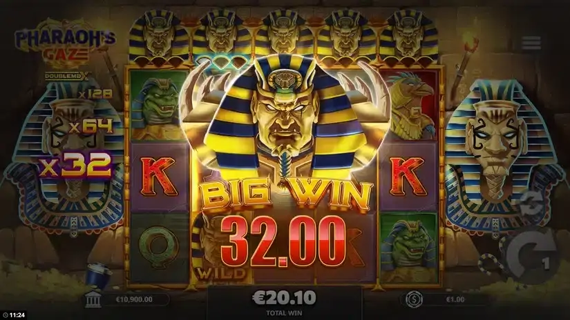 Pharaoh’s Gaze DoubleMax slot screenshot 