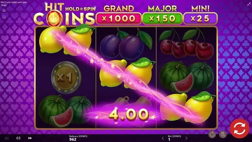 Hit Coins Hold and Spin slot screenshot 2