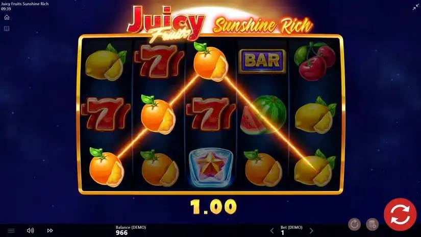 Juicy Fruits Sunshine Rich slot screenshot 3