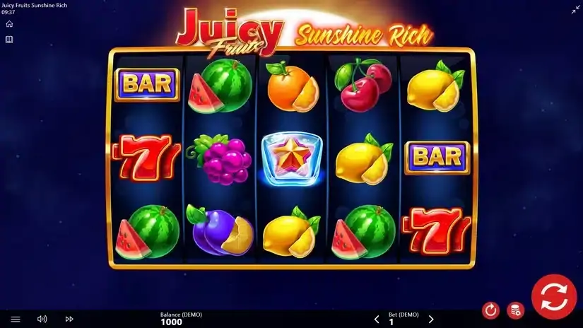 Juicy Fruits Sunshine Rich slot screenshot 1