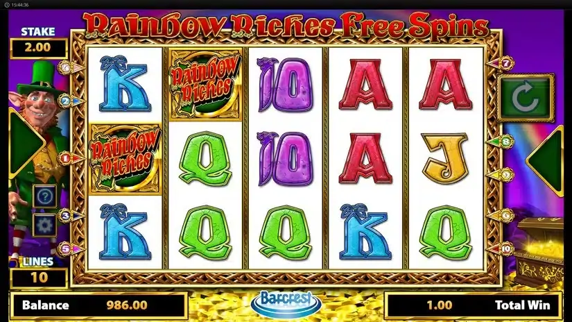 Rainbow Riches Free Spins slot screenshot 4