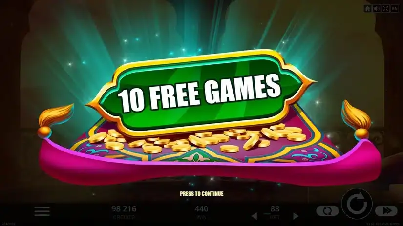 4 Secrets of Aladdin slot screenshot 6