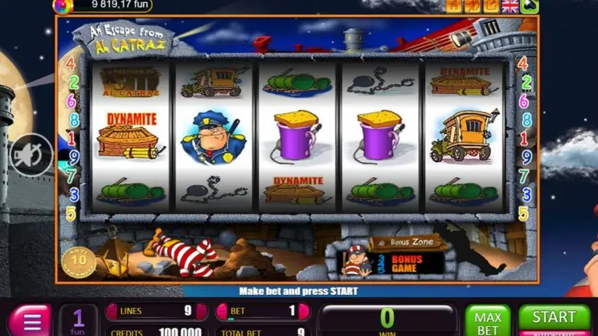 An Escape from Alcatraz slot screenshot 1