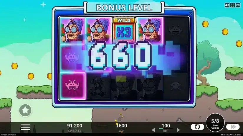 Cyber Gypsies slot screenshot 4