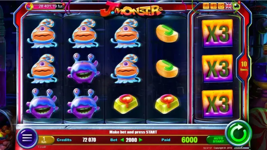 J-Monsters slot screenshot 3