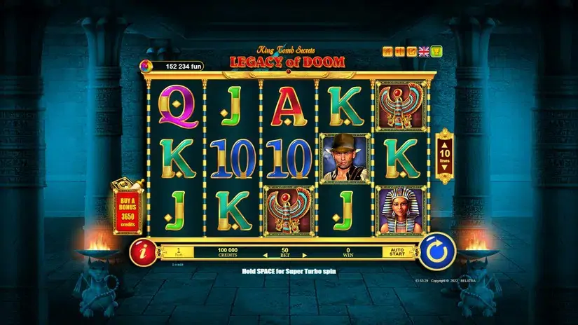 Legacy of Doom slot screenshot 1