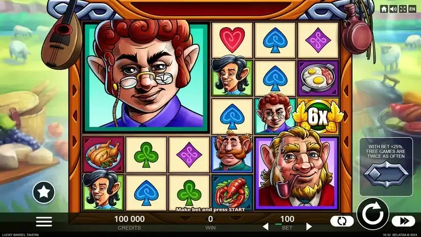 Lucky Barrel Tavern slot screenshot 1
