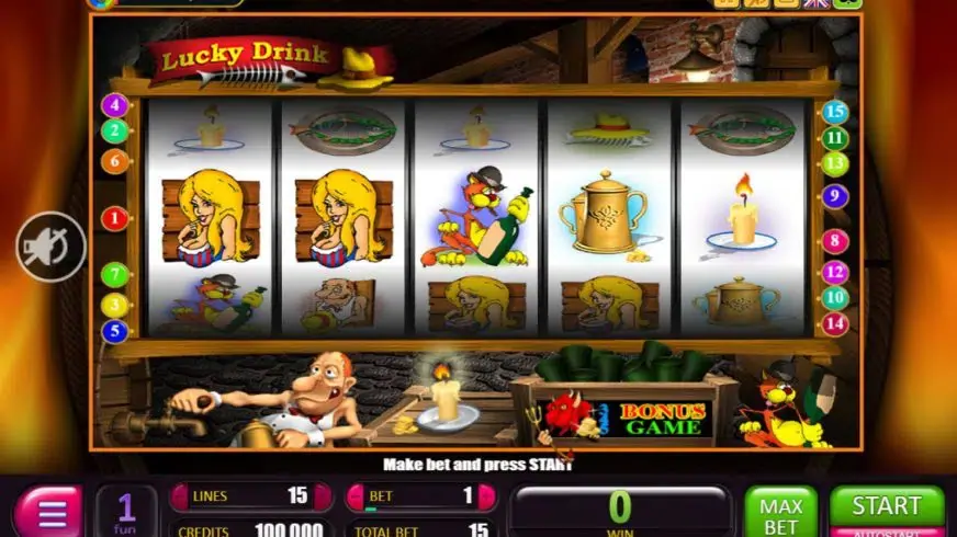 Lucky Drink slot screenshot 1