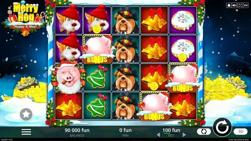 Merry Hog slot screenshot 2