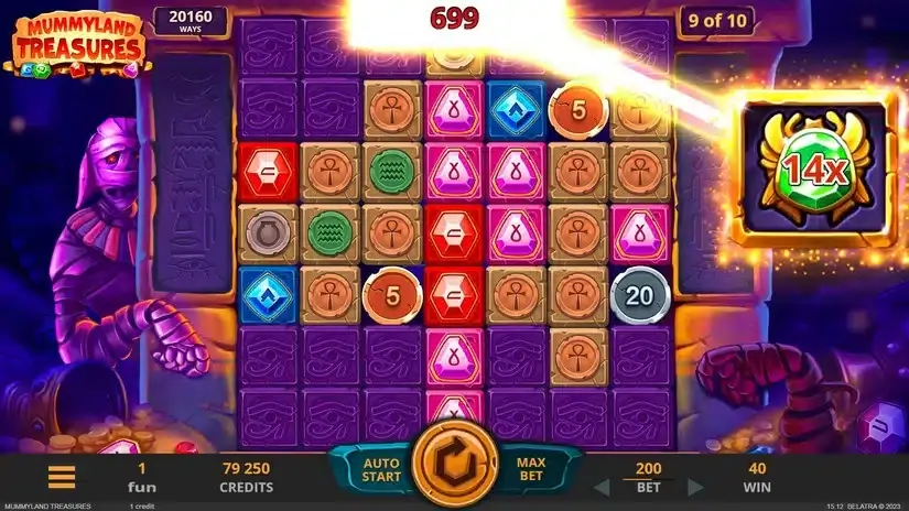 Mummyland Treasures slot screenshot 5