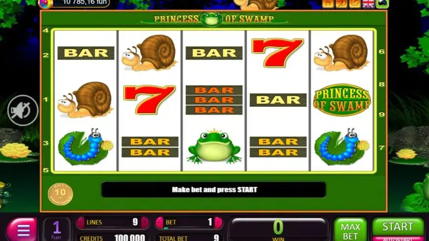 Princess of Swamp slot screenshot 1