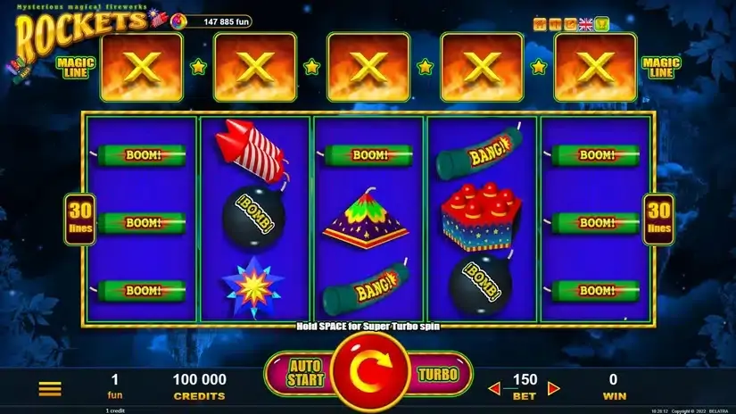 Rockets slot screenshot