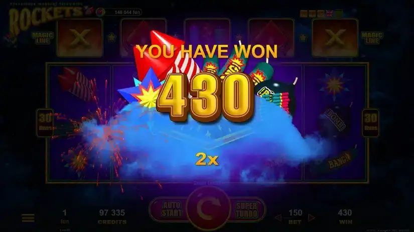 Rockets slot screenshot