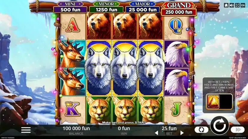 Winter Thunder slot screenshot 1