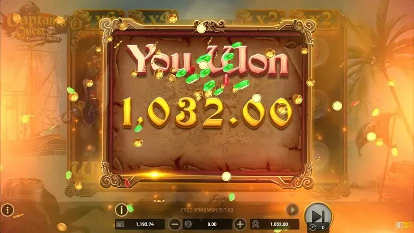 Captain’s Quest Treasure Island slot screenshot 7